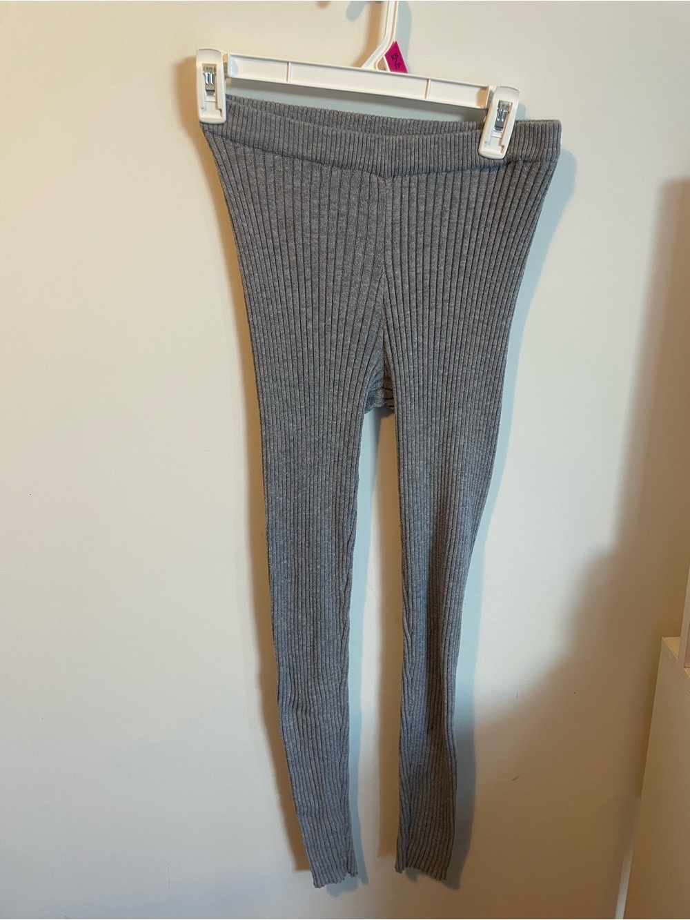 Forever 21 Grey High-Elasticity Ribbed Pants - Ultra Soft & Flexible